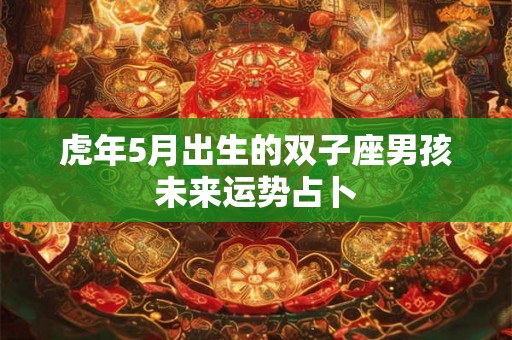 虎年5月出生的双子座男孩未来运势占卜 虎年5月出生的双子座男孩未来运势占卜