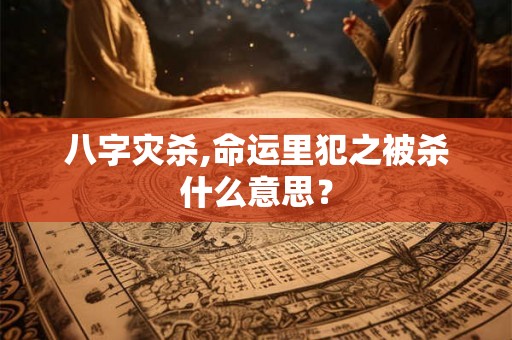 八字灾杀,命运里犯之被杀什么意思？