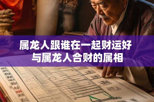 属龙人跟谁在一起财运好 与属龙人合财的属相 属龙人跟谁在一起财运好 与属龙人合财的属相