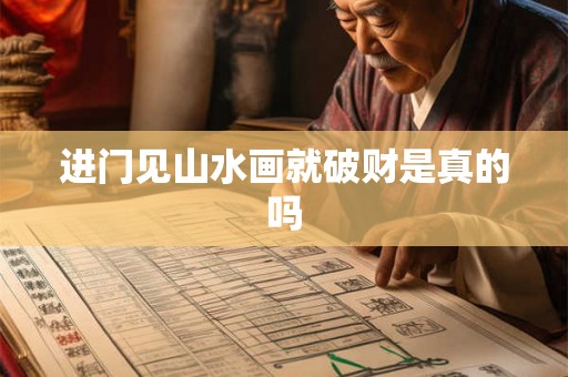 进门见山水画就破财是真的吗