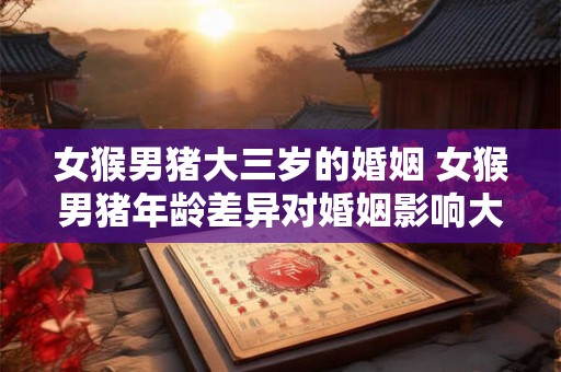 女猴男猪大三岁的婚姻 女猴男猪年龄差异对婚姻影响大吗 女猴男猪大三岁的婚姻 女猴男猪年龄差异对婚姻影响大吗