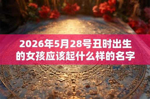 2026年5月28号丑时出生的女孩应该起什么样的名字