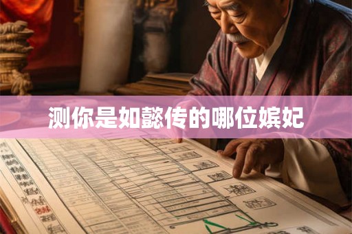 测你是如懿传的哪位嫔妃