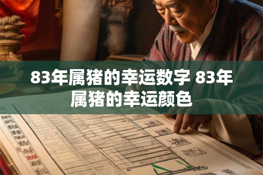 83年属猪的幸运数字 83年属猪的幸运颜色