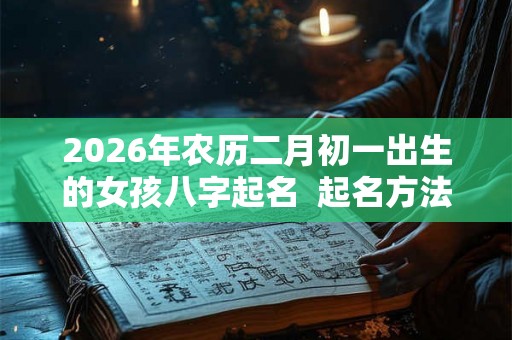 2026年农历二月初一出生的女孩八字起名  起名方法推荐