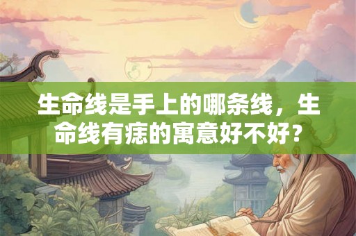 生命线是手上的哪条线，生命线有痣的寓意好不好？