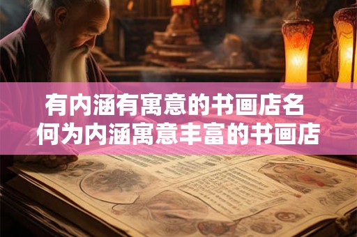有内涵有寓意的书画店名 何为内涵寓意丰富的书画店名 有内涵有寓意的书画店名 何为内涵寓意丰富的书画店名