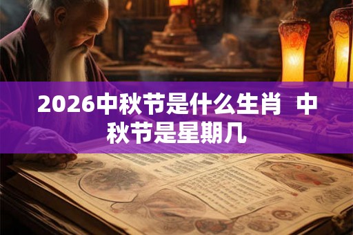 2026中秋节是什么生肖  中秋节是星期几