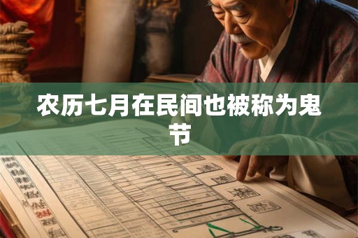 农历七月在民间也被称为鬼节