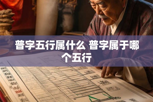 普字五行属什么 普字属于哪个五行 普字五行属什么 普字属于哪个五行