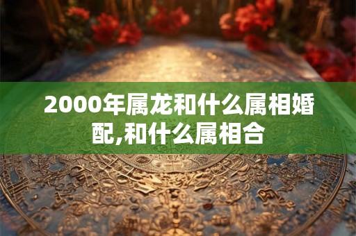 2000年属龙和什么属相婚配,和什么属相合