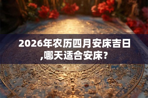 2026年农历四月安床吉日,哪天适合安床? 2026年农历四月安床吉日,哪天适合安床?