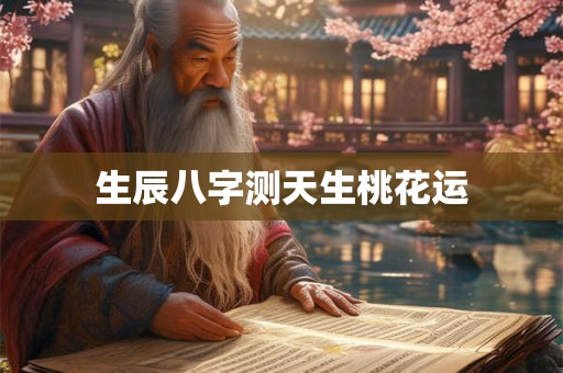 生辰八字测天生桃花运