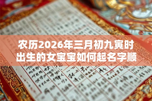 农历2026年三月初九寅时出生的女宝宝如何起名字顺耳，五行属什么