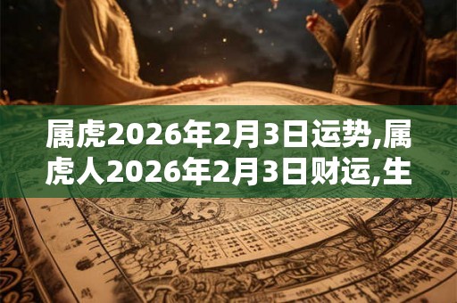 属虎2026年2月3日运势,属虎人2026年2月3日财运,生肖虎2026年2月3日运势