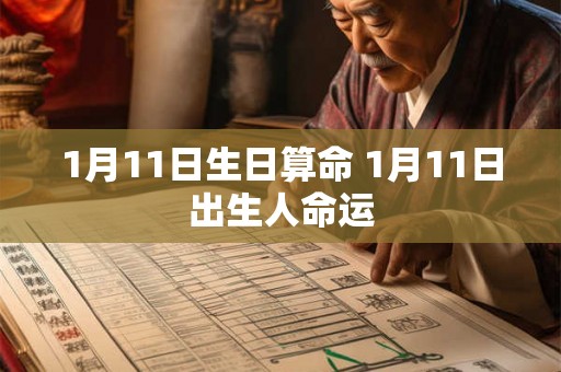 1月11日生日算命 1月11日出生人命运