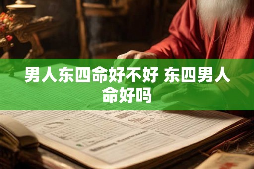 男人东四命好不好 东四男人命好吗