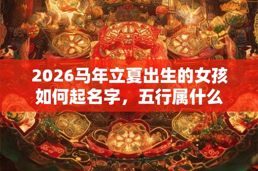 2026马年立夏出生的女孩如何起名字，五行属什么