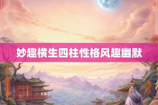 妙趣横生四柱性格风趣幽默