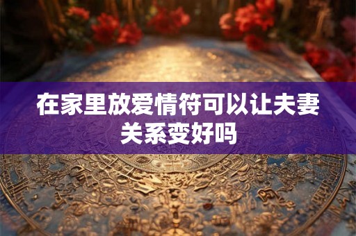在家里放爱情符可以让夫妻关系变好吗