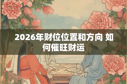 2026年财位位置和方向 如何催旺财运