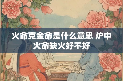 火命克金命是什么意思 炉中火命缺火好不好
