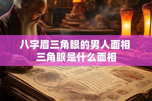 八字眉三角眼的男人面相 三角眼是什么面相