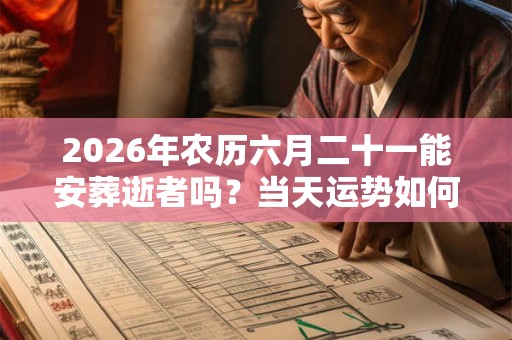 2026年农历六月二十一能安葬逝者吗？当天运势如何？