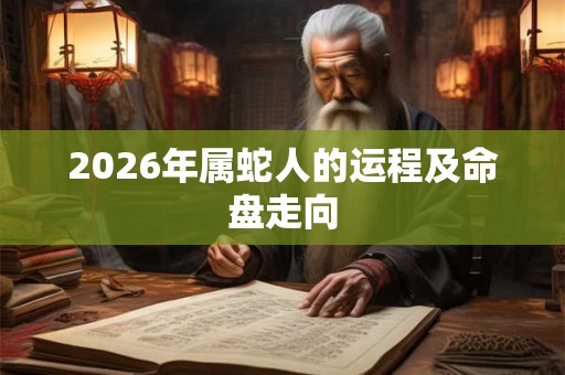 2026年属蛇人的运程及命盘走向