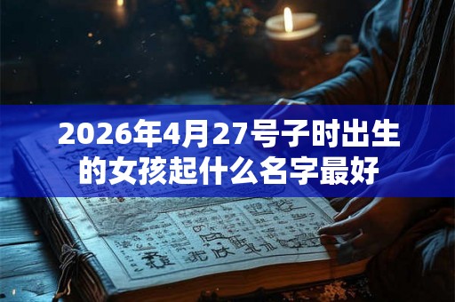 2026年4月27号子时出生的女孩起什么名字最好
