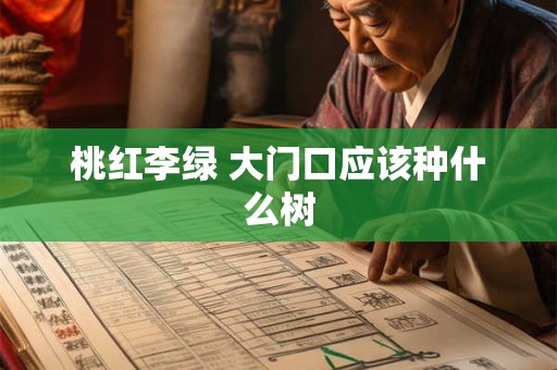 桃红李绿 大门口应该种什么树 桃红李绿 大门口应该种什么树