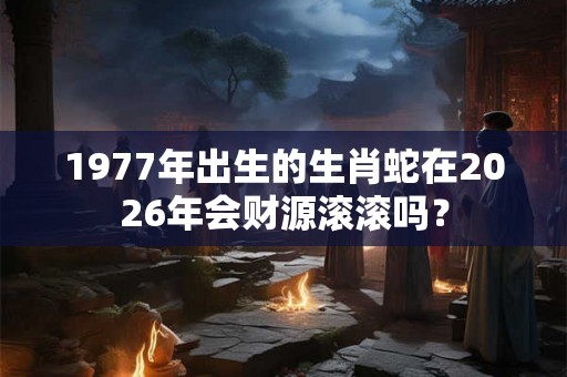 1977年出生的生肖蛇在2026年会财源滚滚吗？
