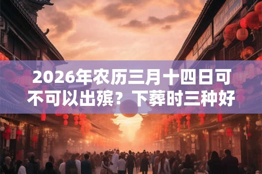 2026年农历三月十四日可不可以出殡？下葬时三种好兆头