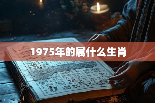 1975年的属什么生肖