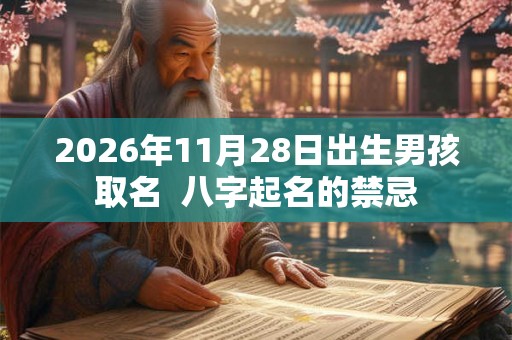 2026年11月28日出生男孩取名 八字起名的禁忌 2026年11月28日出生男孩取名 八字起名的禁忌