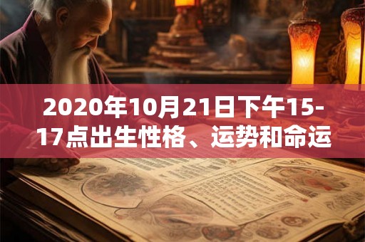 2020年10月21日下午15-17点出生性格、运势和命运