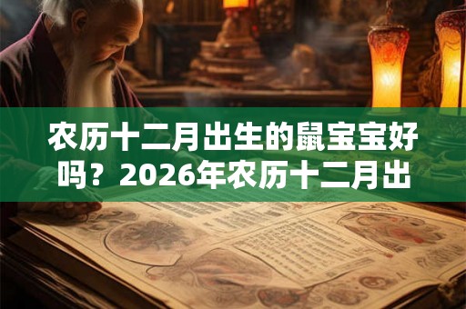 农历十二月出生的鼠宝宝好吗？2026年农历十二月出生命运如何？