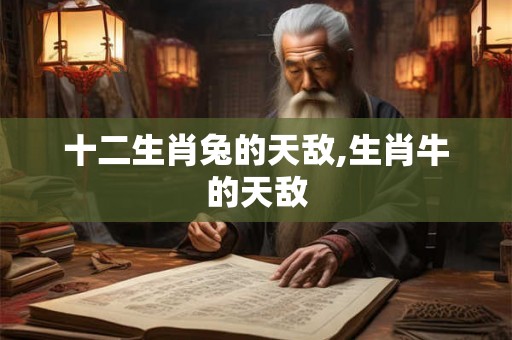 十二生肖兔的天敌,生肖牛的天敌