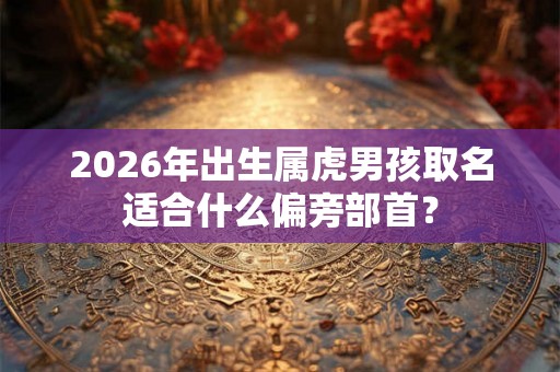 2026年出生属虎男孩取名适合什么偏旁部首？