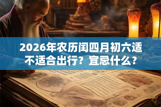 2026年农历闰四月初六适不适合出行？宜忌什么？