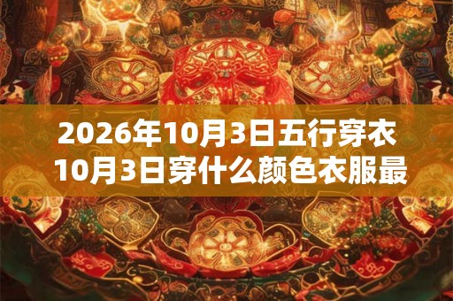 2026年10月3日五行穿衣 10月3日穿什么颜色衣服最旺运