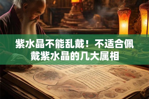 紫水晶不能乱戴！不适合佩戴紫水晶的几大属相