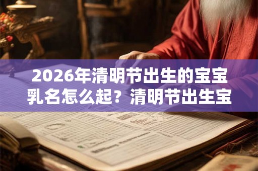 2026年清明节出生的宝宝乳名怎么起？清明节出生宝宝小名推荐