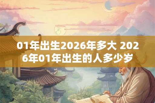 01年出生2026年多大 2026年01年出生的人多少岁