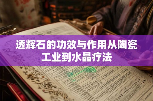 透辉石的功效与作用从陶瓷工业到水晶疗法 透辉石的功效与作用从陶瓷工业到水晶疗法