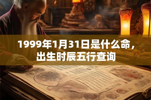 1999年1月31日是什么命，出生时辰五行查询