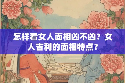 怎样看女人面相凶不凶？女人吉利的面相特点？