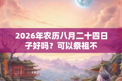 2026年农历八月二十四日子好吗？可以祭祖不