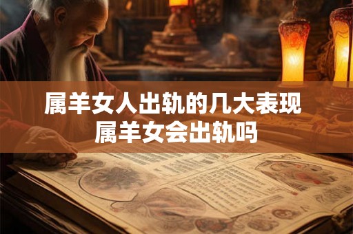 属羊女人出轨的几大表现 属羊女会出轨吗
