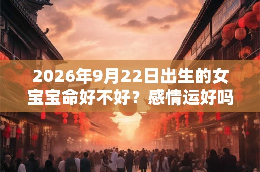 2026年9月22日出生的女宝宝命好不好？感情运好吗？